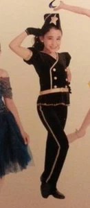 4 PIECE DANCE COSTUME COMPETITION RECITAL CHILD MEDIUM AGE 10 SOLO OUTFIT EUC - Picture 1 of 2