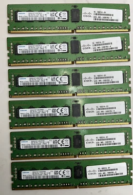 6x8GB 48GB CISCO 15-102214-01 8GB DDR4 - SERVER MEMORY- Ref:D - Image 1 of 3