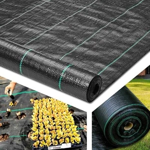 3.2oz Garden Weed Barrier Landscape Fabric Durable Weed Gardening Ground Mat - Picture 1 of 34