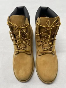 Timberland 6-Inch Premium Wheat Leather Boots Youths Size 7 - Picture 1 of 7