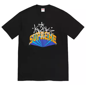 New Supreme x IRAK Arc Tee T-Shirt Black Fall Winter 2022 FW22 Size L - Picture 1 of 1