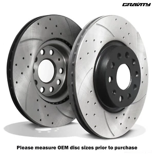 DISCOS DE FRENO DELANTEROS PERFORADOS RANURADOS 312 MM PARA SKODA OCTAVIA 5E3 EXCELENTE YETI 08+ - Imagen 1 de 9