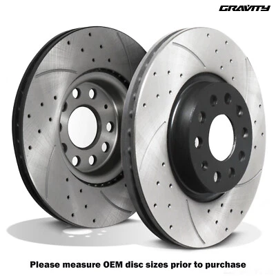 DISCOS DE FRENO DELANTEROS PERFORADOS RANURADOS 312 MM PARA SKODA OCTAVIA 5E3 EXCELENTE YETI 08+ - Imagen 1 de 4