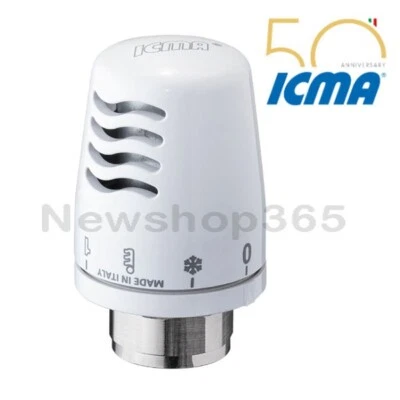 TESTA TESTINA COMANDO TERMOSTATICO PER VALVOLA RADIATORI ICMA PASSO M28x1,5 - Bild 1 von 3