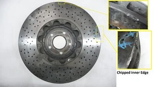 2016-2019 McLaren 570S Front Brake Rotor 11C0771CP Carbon Ceramic, Chipped OEM - Picture 1 of 12