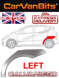 FOR MERCEDES A CLASS W169 04-12 REAR WHEEL ARCH REPAIR BODY RUST OUTER PANEL LEF - Picture 1 of 5
