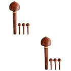 8 Pcs Wooden Tuning Pegs Replacement Parts Fittings Peg Accessories