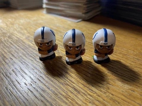 RARE 1" TALL INDIANAPPOLIS COLTS NFL TEENYMATES SERIES 2 RUNNING BACKS 3 FIGURES Cover