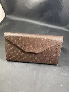Gucci Medium Brown Folding Triangle Hard Side Eyeglasses Protective Case - Picture 1 of 7