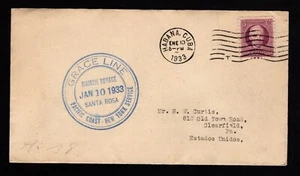 Habana 267 Maiden Grace Line Pacific Coast - New York Service Jan 10, 1933 Cover - Picture 1 of 2