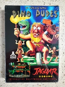 Authentic Factory Sealed EVOLUTION: DINO DUDES Atari Jaguar Good Condition RARE! - Picture 1 of 10
