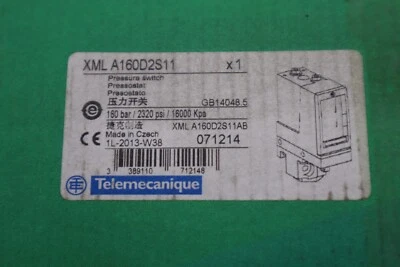 NEW TELEMECANIQUE XML A160D2S11 PRESSURE SWITCH XMLA160D2S11 STOCK K-2297 - Image 1 of 4