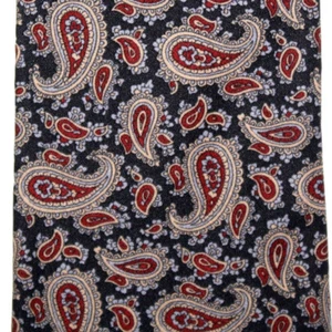 American Edition Herren Krawatte blau rot beige Paisleymuster 56" x 3,25" Hergestellt in den USA - Bild 1 von 3