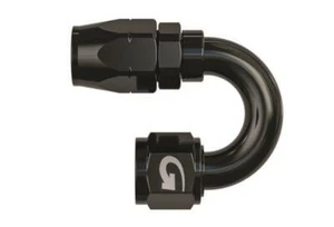 200 Series Goodridge Cutter Style Fitting AN -6 AN6 6AN - 180 Degree Black - Picture 1 of 1