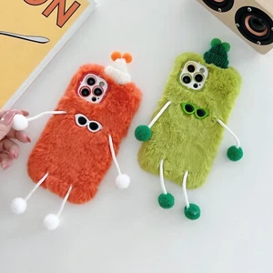 Lo último Lindas Cubiertas de Teléfono Suaves Esponjosas a Prueba de Golpes de Peluche de Dibujos Animados Cálidas para Estuche OPPO - Imagen 1 de 21