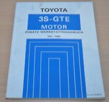 Toyota Celica 4WD Motor 3S-GTE ST165 1987 Werkstatthandbuch Reparaturanleitung 