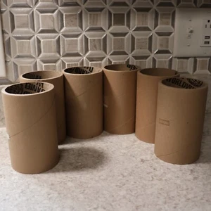 6pcs Heavy Duty 1/4" Thick Cardboard Art Tubes 5.5" x 3" SPEAKER pyro label core - Picture 1 of 4