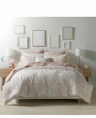 NIP Lauren Conrad LC Skyler Pink Multi Floral Full/Queen Duvet Cover Set 3pc - Image 1 of 4