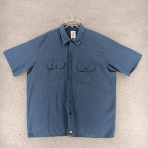 Dickies Shirt Mens 2XL Blue Work Shirt - Picture 1 of 10