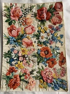 Vintage EAS Embossed Die Cut Victorian Paper Flowers Roses ++ No. 3059 Germany - Picture 1 of 4