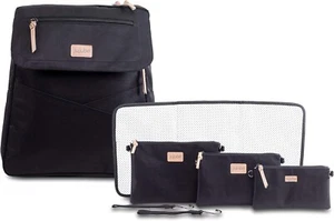 JuJuBe 4-in-1 Core Convertible Windel-/Rucksack-/Messenger Bag JB21430 schwarz - Bild 1 von 8