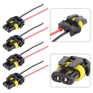 Easy Install 9005 9006 9145 Headlight Fog Lights Wiring Harness Socket Set of 4 - Picture 1 of 7