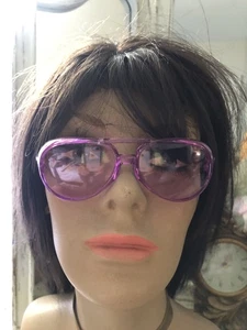New Vintage ITALY Purple Aviator Sunglasses MCM 1960-70's Small OSS - Picture 1 of 5