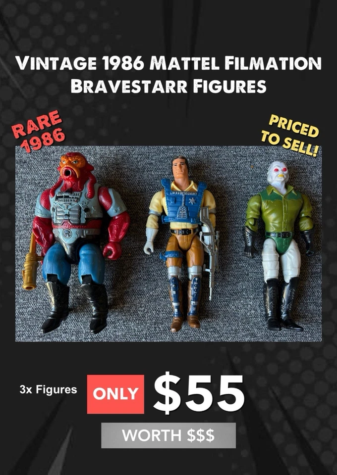 Figuras Bravestarr Mattel Filmation 1986 vintage Foto 1 de 4