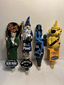 4 PREMIUM BLUE POINT BRAUEREI CRAFT Fassbier Zapfhahngriffe. NEW YORK - Bild 1 von 24