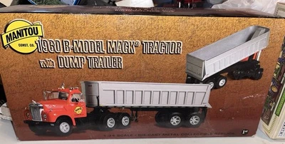1st First Gear Manitou Mack Model-B w/ Dump Trailer 2000 NTTCS  1/34 NIB #d - Image 1 of 4