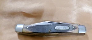 Cuchillo de 3 hojas vintage Schrade Walden NY EE. UU. Old Timer 8OT Senior Stockman - Imagen 1 de 7