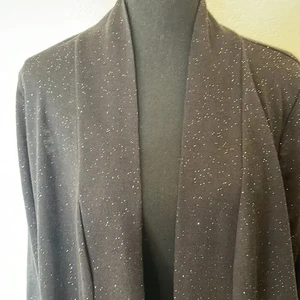 Belldini Sparkly Black Lightweight Cardigan - Women's Size XL - Picture 1 of 6