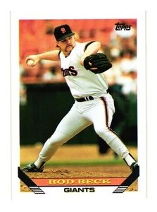 1993 Topps #604 Rod Beck San Francisco Giants - Picture 1 of 2