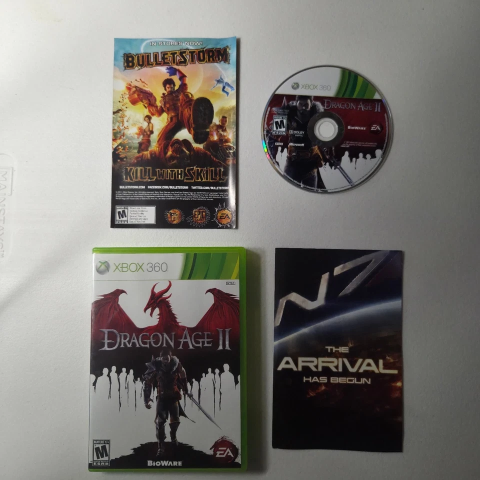 Dragon Age II Xbox 360 Videojuego M RPG Fantasy Bioware CIB Completo Foto 1 de 2