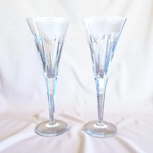 Waterford Crystal Millennium Love Champagne Flutes Hearts Wedding Toasting Set - Picture 1 of 11
