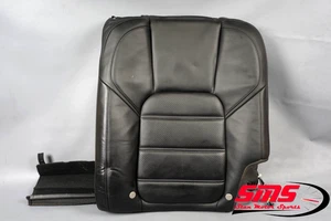 13-18 Porsche Cayenne Turbo 958 Rear Left Upper Seat Cushion Cover Black OEM - Bild 1 von 14