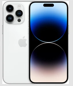 Apple iPhone 14 Pro - 128 Go - Argent, s'allume, pour pièces - Photo 1 sur 4