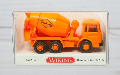 Wiking 0682 04, hormigonera MAN Readymix, naranja, escala HO Foto 1 de 2