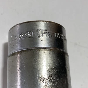 Snap-on Tools 1 1/16" 12 Point Socket Deep 1/2” Drive SVS341 USA Vintage Snap On - Picture 1 of 8