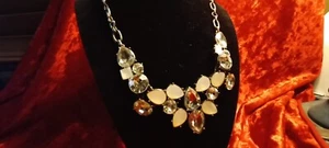 Designer 18" LOFT Beaytiful RHINESTONE Necklace Vintage Costume Jewelry FASTSHIP - Picture 1 of 4