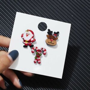 3pc/Set Christmas Santa Claus Xmas Acrylic Brooch Pin Badge Lapel Collar Jewelry