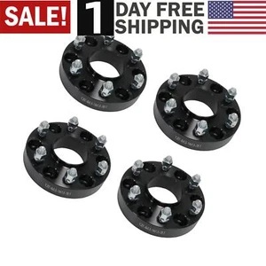 4* 1.25" 6x5.5 Wheel Spacers Hubcentric For Chevy Silverado 1500 GMC Sierra 1500 - Picture 1 of 16