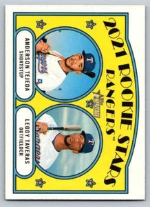 2021 Topps Heritage #400 2021 Rookie Stars Rangers Tejeda Taveras - Picture 1 of 2