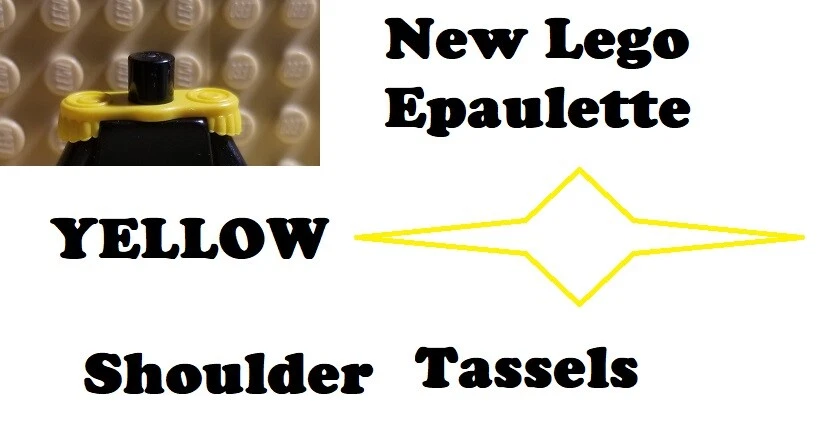 LEGO Minifigura Charreteras Amarillas Borlas de Hombro Piratas Soldado Imperial Ejército Foto 1 de 1