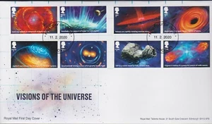 2020 FDC - Visions of the Universe - London (Non Pictorial) Pmk - Sent Post Free - Bild 1 von 2