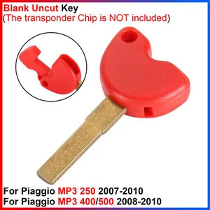 Para Piaggio MP3 250, 400/500 2007-2010 - 1 pieza hoja llave en blanco sin cortar para motocicleta - Imagen 1 de 11