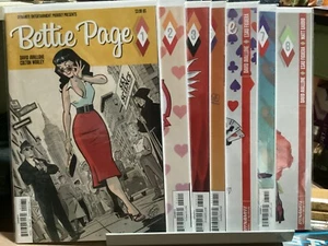 BETTIE PAGE 2017 SERIE #1 2 3 5 6 7 8 DYNAMITE LINSNER ART - Bild 1 von 8