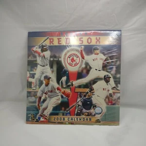 Calendario del equipo de los Medias Rojas de Boston 2008 David Ortiz Manny Rameriz sellado *NUEVO SELLADO* - Imagen 1 de 6