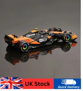 Bburago 1:43 2024 F1 Miami GP McLaren MCL38 #4 Lando Norris Model Car IN BOX - Picture 1 of 14