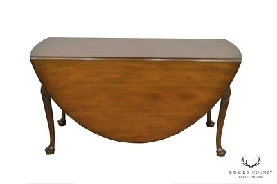 Обеденный стол Kittinger Colonial Williamsburg CW117 из красного дерева с большими листьями капель - Изображение 1 из 4